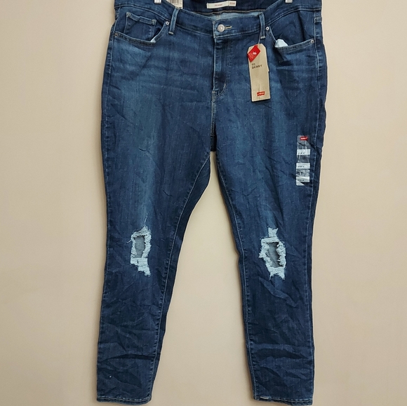 Levi's 711 SKINNY WOMEN'S JEANS distressed - Picture 3 of 9
